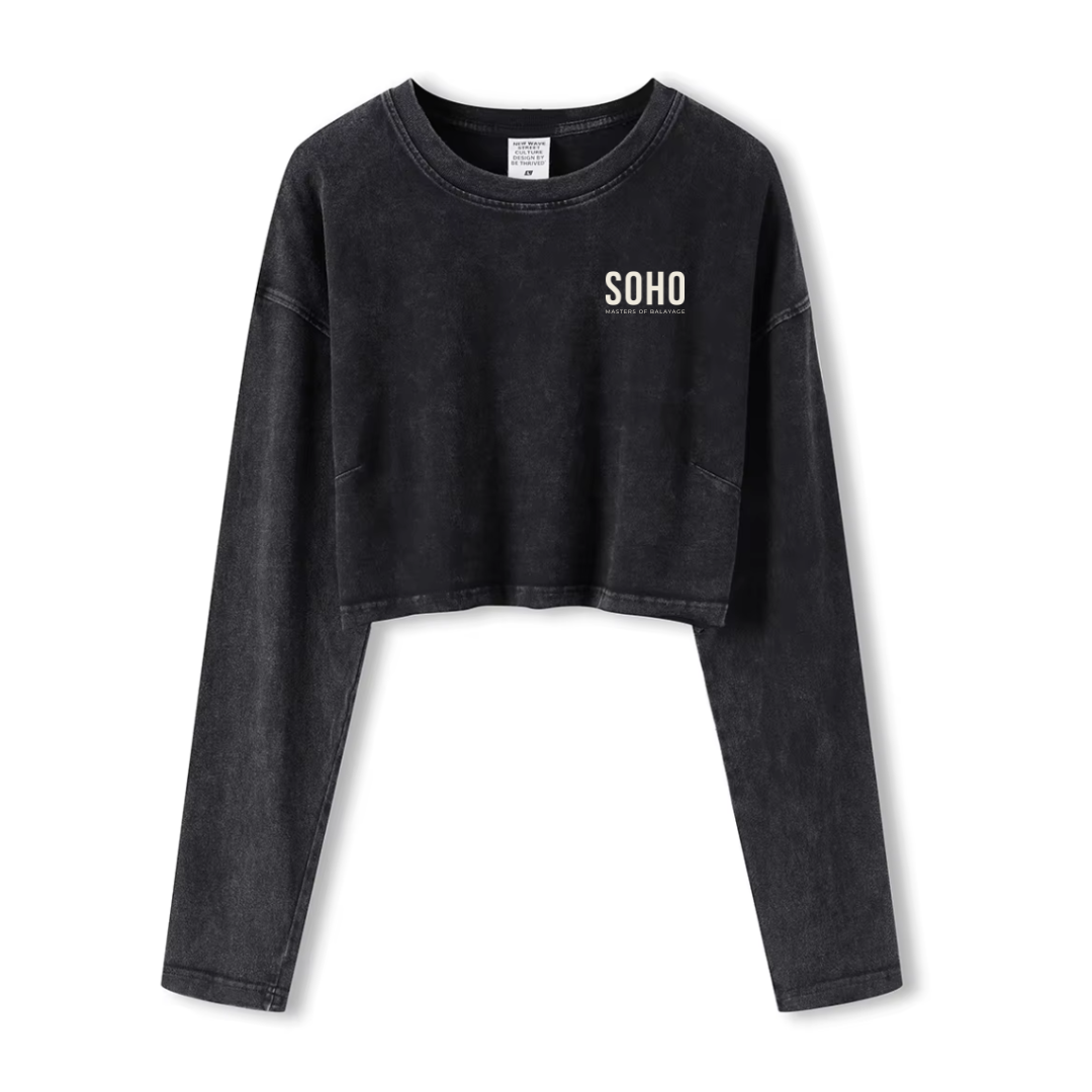 SOHO Crop Long Sleeve Tee