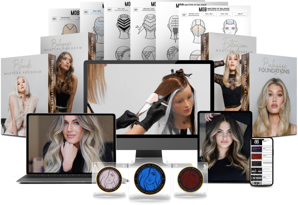 Paquete de Certificación de Balayage, Aclarado y Extensiones
