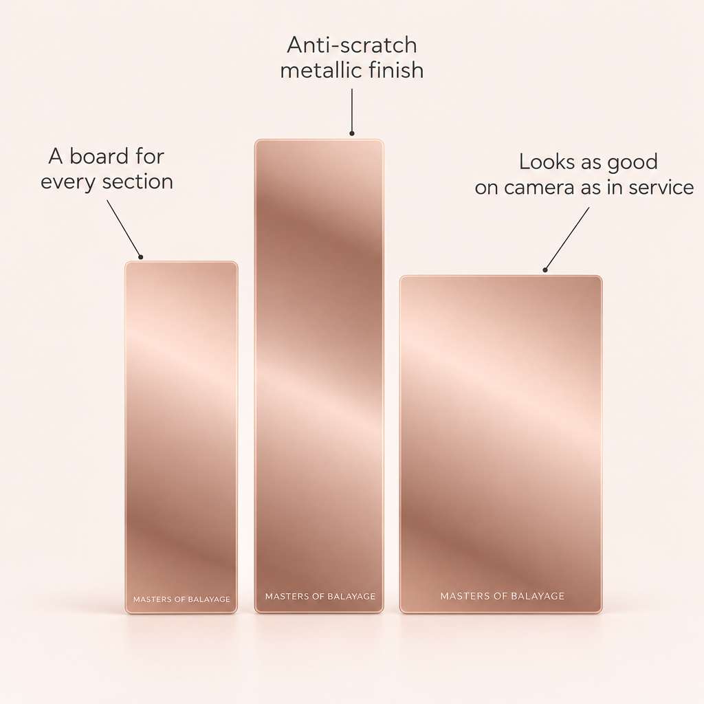 Rose Gold Balayage Board Trio features