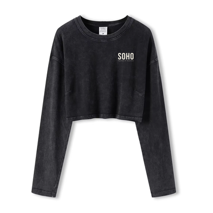 SOHO Crop Long Sleeve Tee