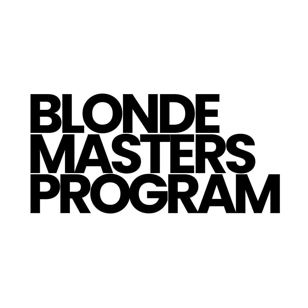 Blonde Masters Program