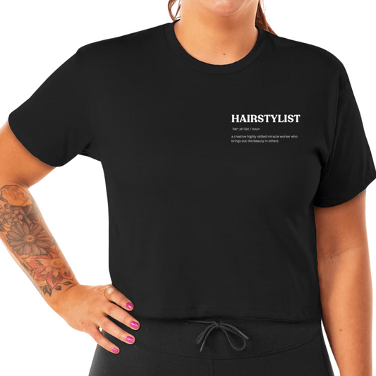 Hairstylist Crop Tee