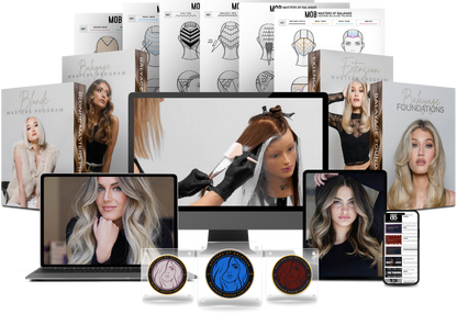 Paquete de Certificación de Balayage, Aclarado y Extensiones
