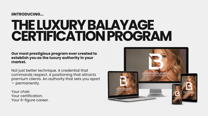 El Programa de Certificación de Balayage de Lujo - Curso Online